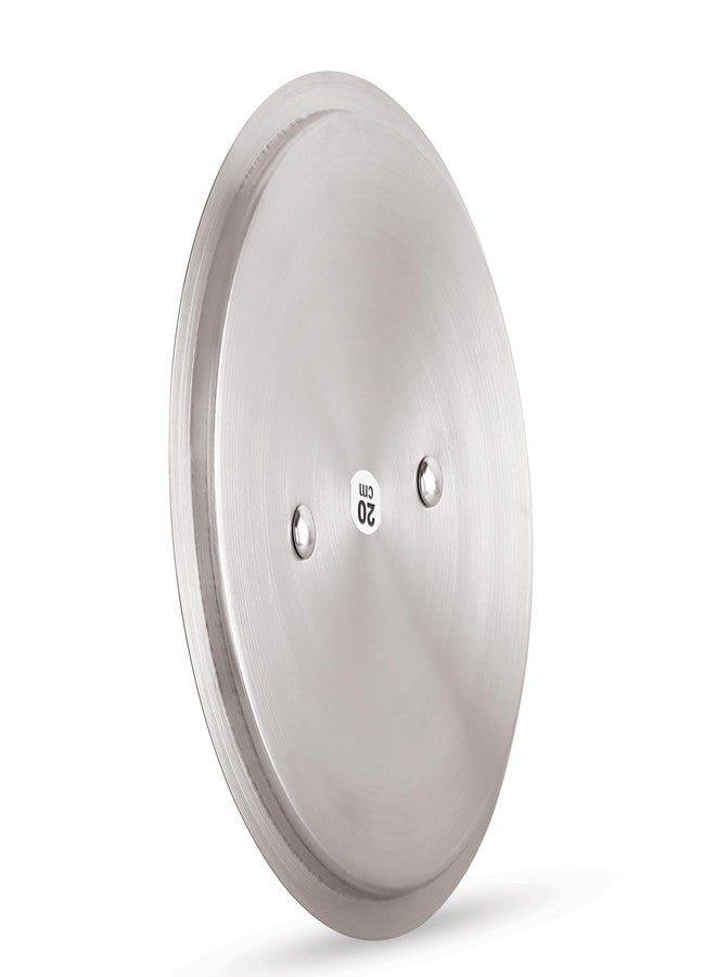 هايزل طقم أواني طهي من الفولاذ المقاوم للصدأ من هازل، غطاء عادي بمقبض (القطر الخارجي 30.2 سم، القطر الداخلي 28 سم) - Image 5